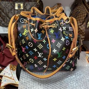 Louis Vuitton Multicolor Black Noe Bag
